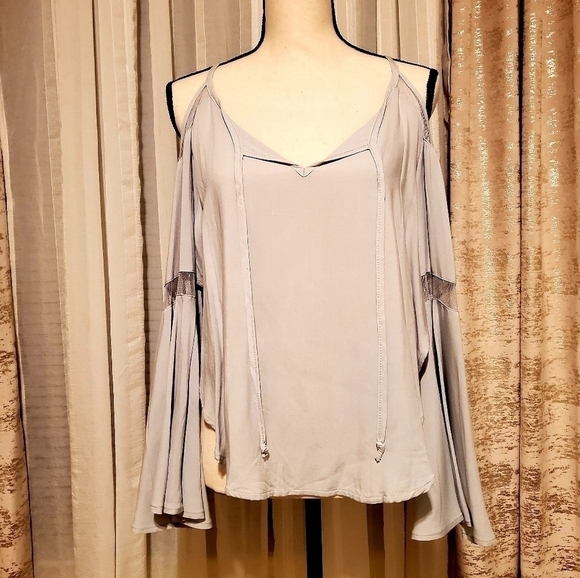 Others Follow | Bell Sleeve Lace Blouse - Picture 1 of 9
